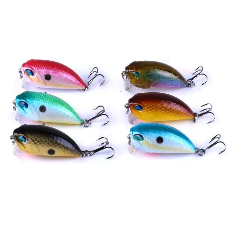 

1pc Fishing Lures Crank Baits 4.8cm/8g Fishing Crankbaits Artificial Lures For Fishing In River 3D Fish Eye Tackle