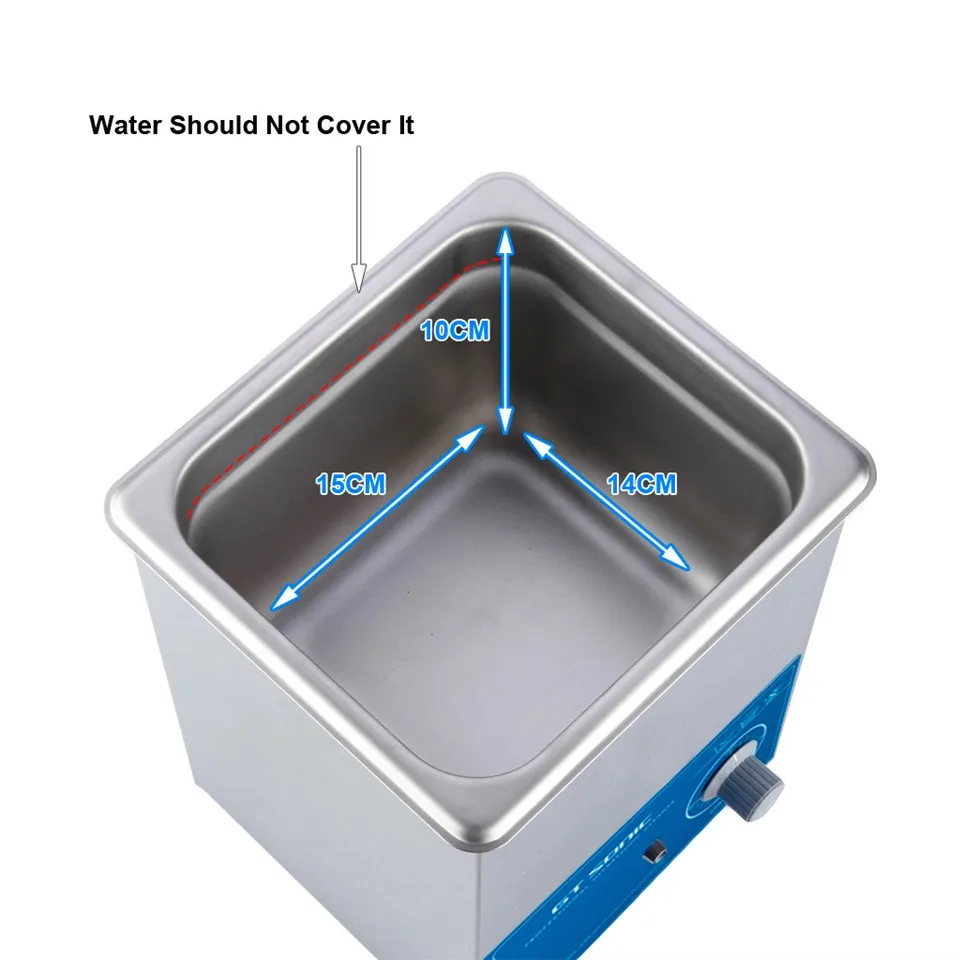 2l digital ultrasonic cleaner polishing metals tank cleaning with heater, with free cleaning basket VGT-1620QTD13