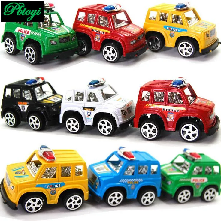 Gifts for children plastic toys wholesale mixed batch pull back car model hot police 20g 5pcs/set TN824