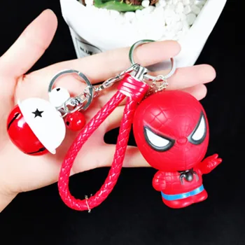 

The avengers Iron man America Captain Spiderman Thor Superman Hero Keychain Pendant Bag backpack Decor High quality Fan kid gift