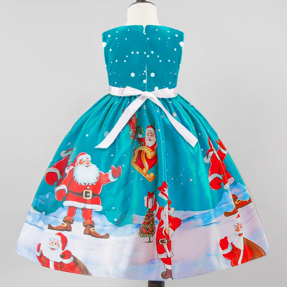 Маскарадный костюм снеговика для девочек; Рождественский костюм Санты для девочек; новогодние праздничные платья; детские подарки; Новинка года
