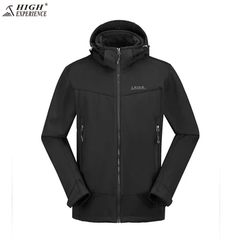 

New High Experience New Spring Autumn Outdoors Warm Homme Softshell Jacket Men Waterproof Windbreaker Man Coat Hombre