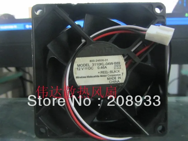 

For NMB 3110KL-04W-B89 8025 12V 0.46A