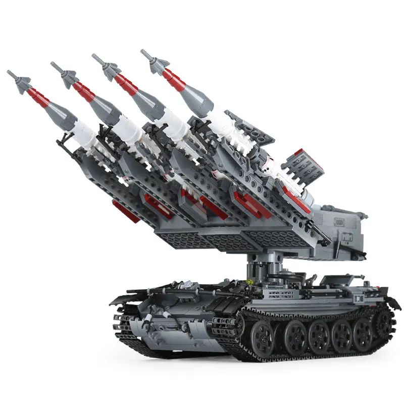 

Xingbao 06004 1753Pcs Military Series The SA-3 missile and T55 Tank Set Children Educational Building Blocks Bricks Toys Gifts