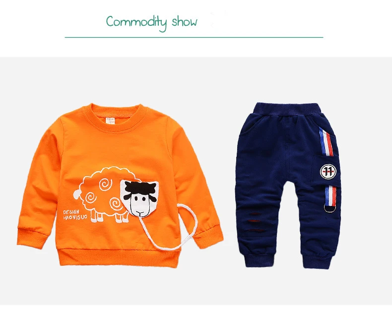 Toddler Girl Fall Outfits 2018 Spring Autumn Baby Boys Clothes Sheep Tops Pants Children Clothing Set Kids Sports Suit For Girls (1)