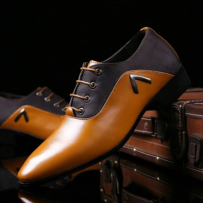 Модная мужская обувь из натуральной кожи; Роскошная Брендовая обувь на шнуровке; повседневные деловые мужские модельные туфли; кожаные оксфорды; свадебные лоферы