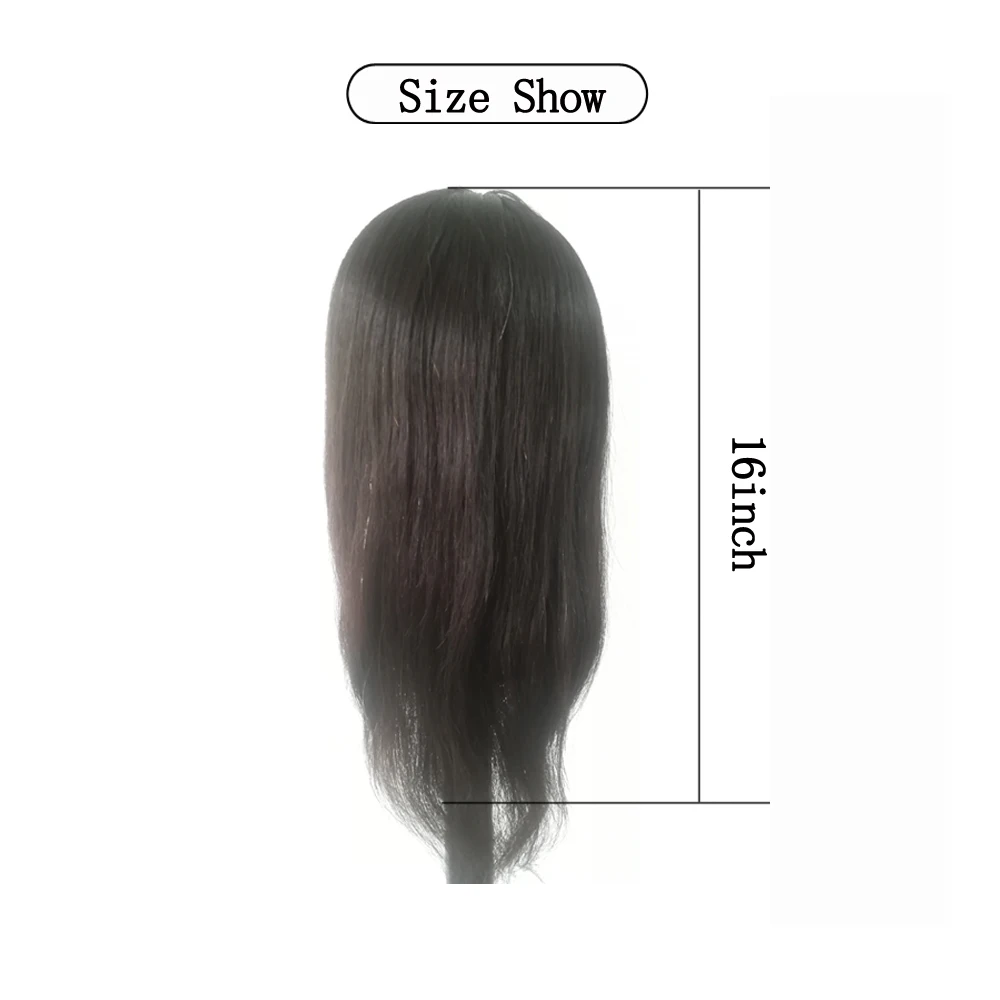 16inch Mannequin Head Straight 100% Human Hair Hairdresser Training Perm Bleaching Dyeing Haircut Manikin Cosmetology Doll Head 16inch Mannequin Head Straight 100% Human Hair Hairdresser Training Perm Bleaching Dyeing Haircut Manikin Cosmetology Doll Head
