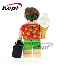 50 шт. PG407 Супергерои Робин Харли Куинн Хуго странные часы король кирпичи экшн строительные блоки Развивающие игрушки для детей