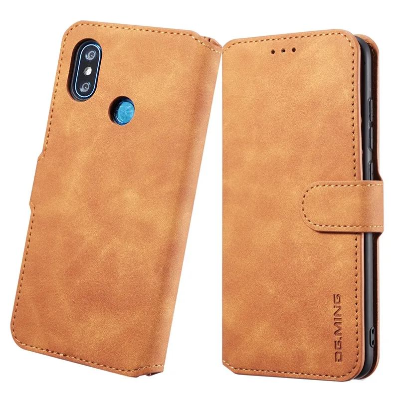

For Xiaomi Mi8 Mi 8 Lite Case Luxury Vintage Matte Magnetic With Card Slot Wallet Leather Flip Cover Xaomi 8 Mi8 Phone Shell