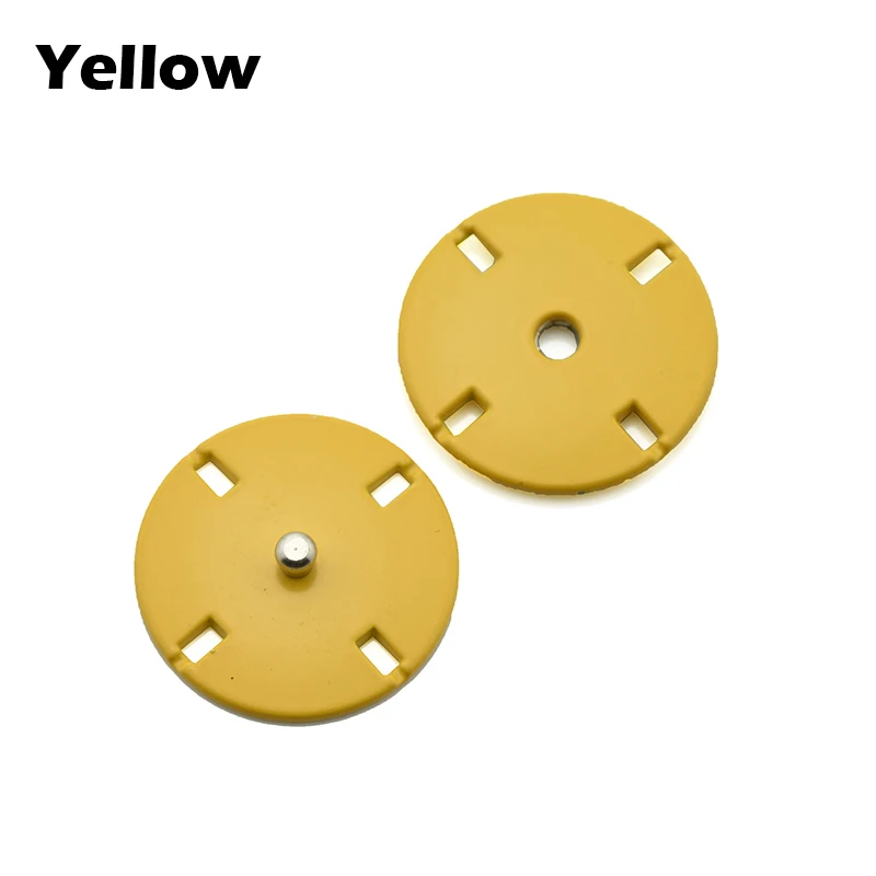 5Pcs 10-25mm Black Color Metal Snap Button for Clothing DIY Coat Buttons for Clothes Sewing Applications Accessories - Цвет: Yellow