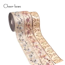 2Y/lot 60 мм фолк-Пользовательские ленты Цветочная вышивка лентой Шторы делая Материал для ткани дети постельные принадлежности DIY пакетоделательная Материал s