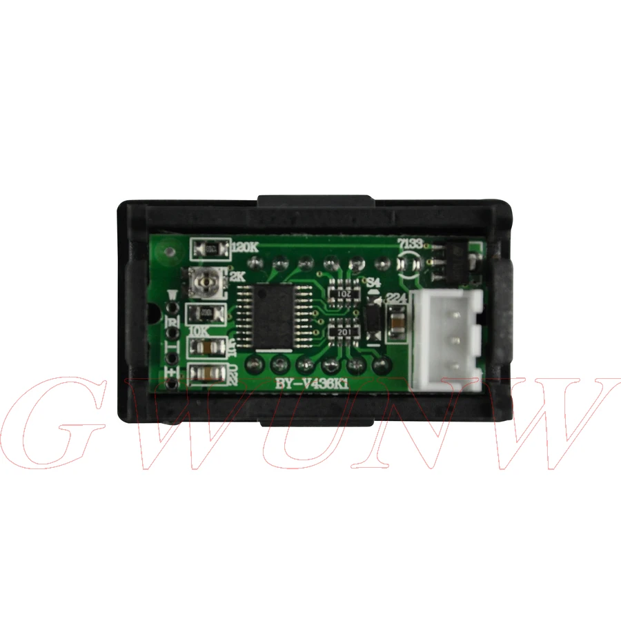 GWUNW BY436VK1 DC 0 199 9 в (200 в) 4 бит 36 дюймов цифровой вольтметр Панель Измеритель Красный