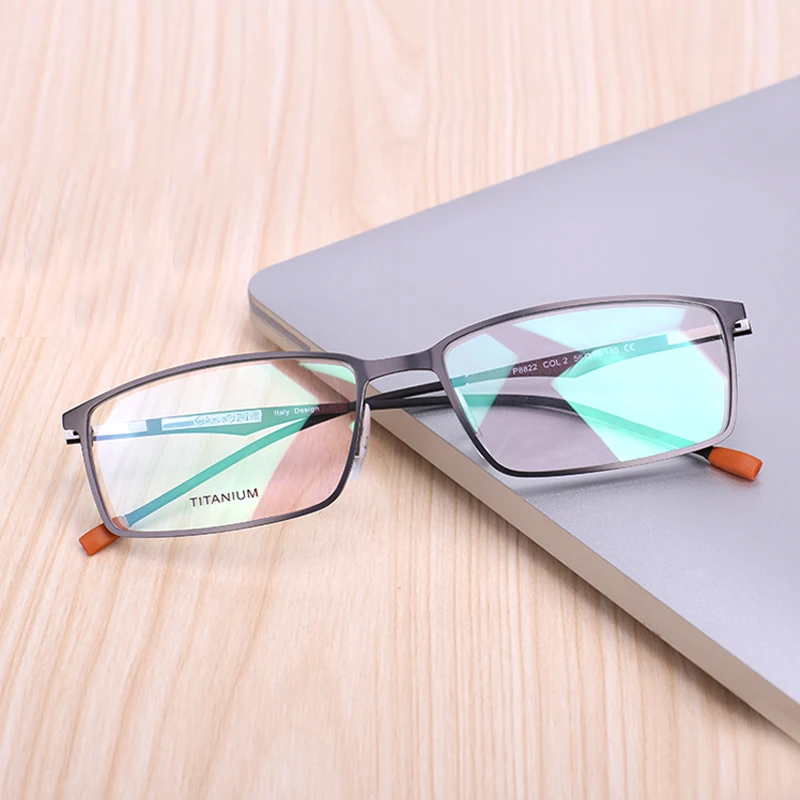 

Super Lighter Eyeglasses Titanium Glasses Frame For Men Suit Computer Reading Optical Prescription Eyewear Clear Lens Spectacle