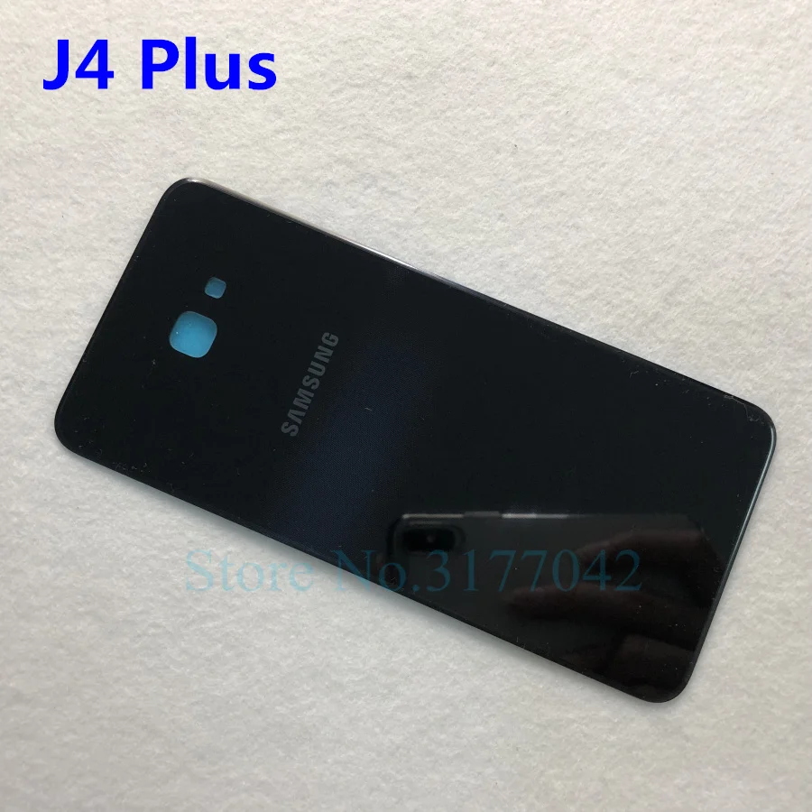 Задняя крышка аккумулятора samsung J4+ J6+ для samsung Galaxy J4 Plus J415 J415F J6 Plus J610 J610F j6plus j4plus Задняя стеклянная крышка