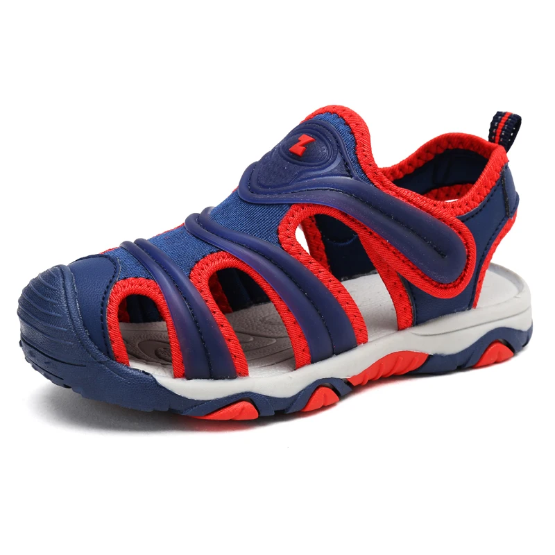 

Child beach sandals boys summer kids canvas shoes for boy Size 26~37 Children Boys sandals cut-outs soft and light SHOES