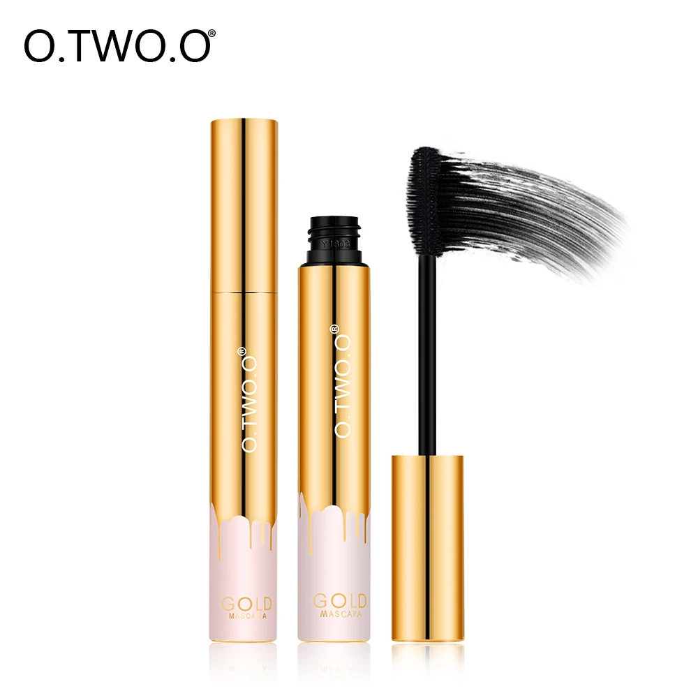 

O.TWO.O Thick Lengthening Mascara Black Waterproof Anti-blooming Cosmetics Eyes Professional Eye Makeup