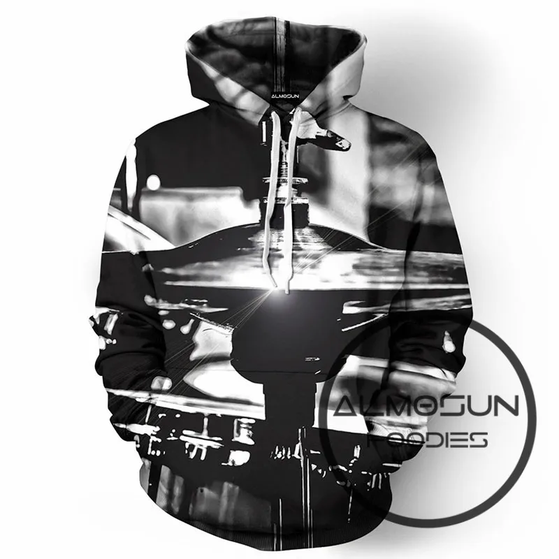 

ALMOSUN Drums Musical Instruments 3D All Over Print Pullover Hoodies Hip Hop Hipster Jumper Band Sportwear Men Women