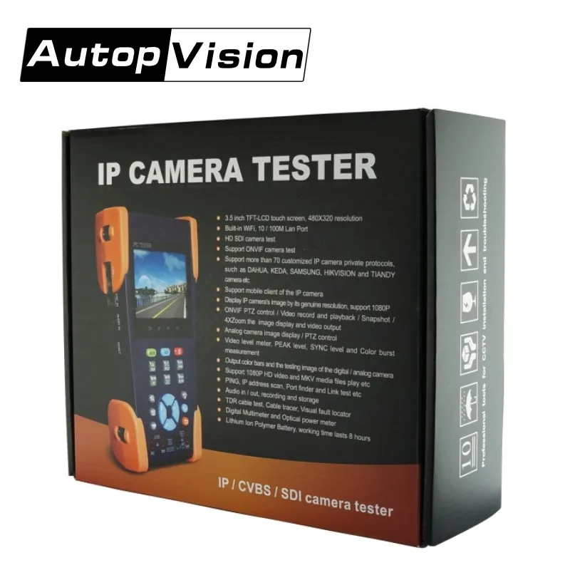 IPC3500 CCTV тестер 3 5 ''touch Экран 1080 P ONVIF IP аналоговый Камера сетевого монитора HDCVI TVI