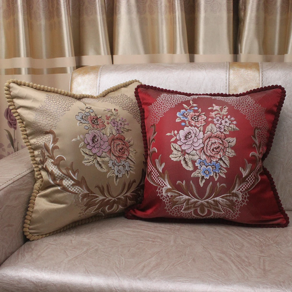 CURCYA Luxury Sofa Cushion Covers Home Decoration Classic Elegant