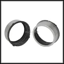 10 unids tubo anillo barril engranajes lente para nikon s3100 s4100 s4150 s2600 para casio ex-zs10 zs15 reparación parte (plata y negro y rojo)