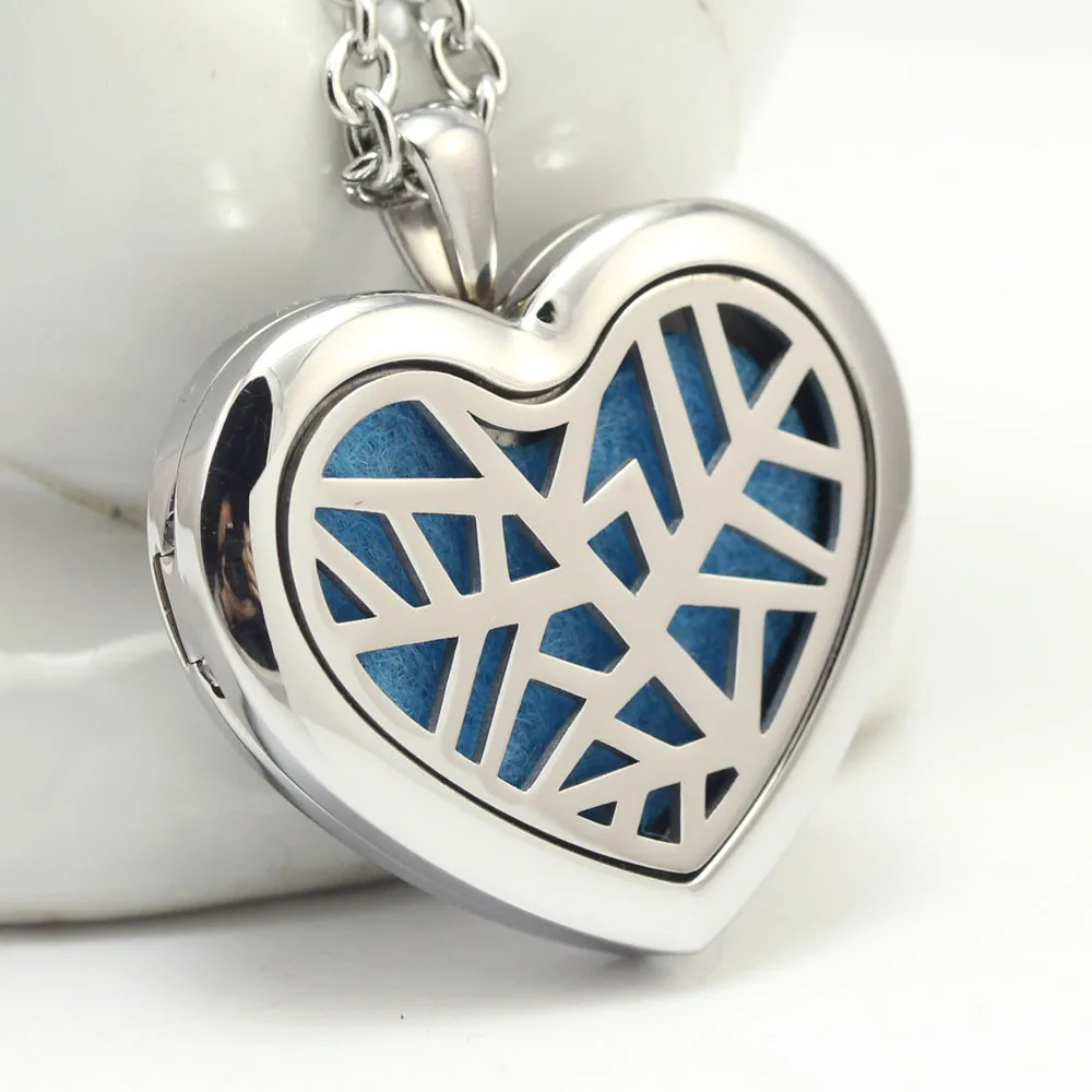 Heart Shape Stainless Steel Aromatherapy Aroma Essential Oil Diffuser