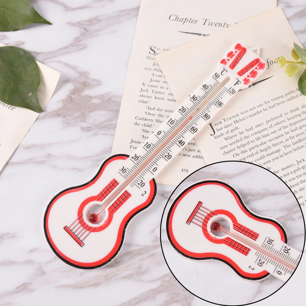 

Outdoor Guitar Shape Window Wall Thermometer Temperature Indoor Office Garden Home Thermometer Wall Greenhouse