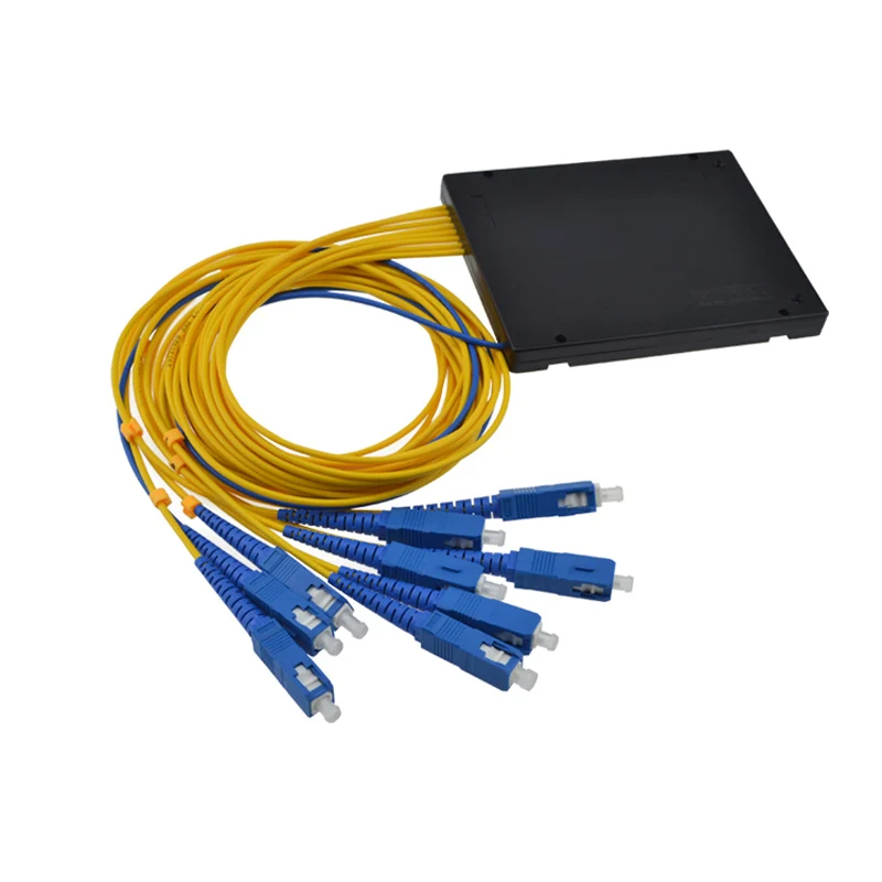 FTTH gpon epon Рекламная цена кассета оптического волокна 1x8 PLC ABS box Splitter с SC сплиттер
