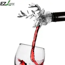 Голова оленя Вино Pourer красное вино пробка Аэратор Бутылка аксессуар барные инструменты для вина аксессуары модные креативные винные пробки LPT7376