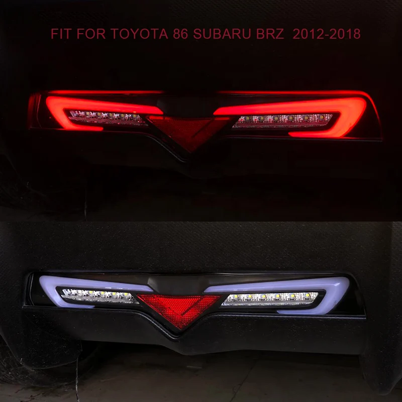 

LED Rear Bumper Tail Light with Running Light and Rear Fog Light and Brake Light for Toyota 86 for Subaru BRZ 2012-2018