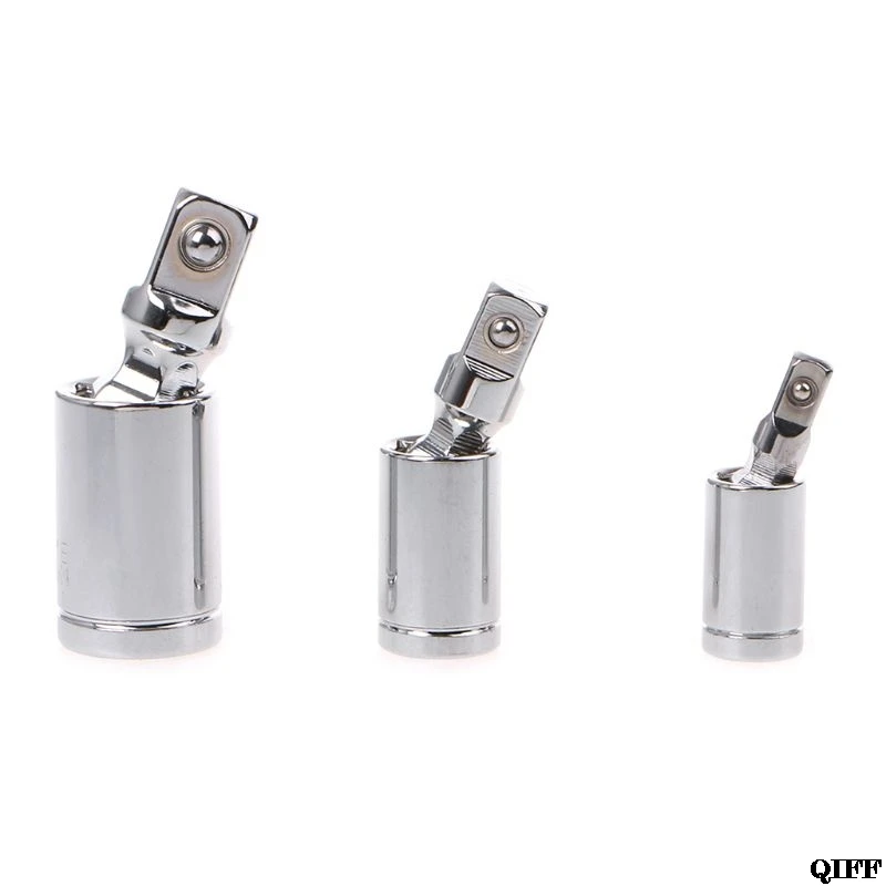 

1/4" 3/8" 1/2" Universal Joint Set Ratchet Angle Extension Bar Socket Adapter Manual and Pneumatic 360 Rotary Adapter Jun14