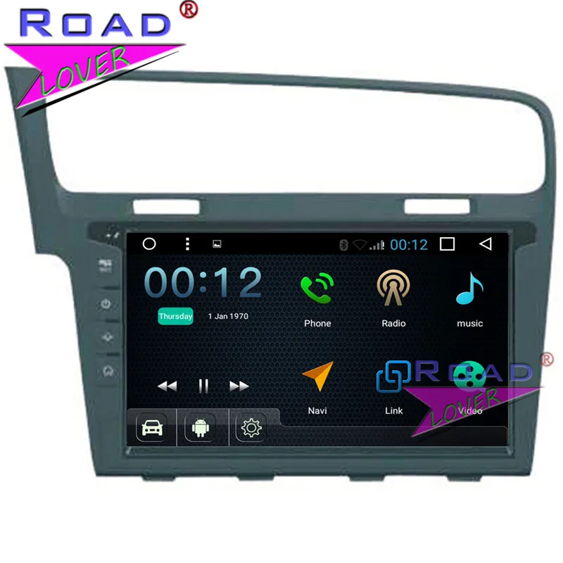 TOPNAVI Android 7 1 10 дюймовый четырехъядерный 2Din автомобильный медиацентр плеер для VW Golf