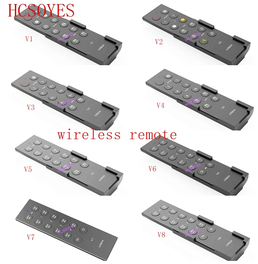 LTECH 2 4 г RF беспроводной V1 V2 V3 V4 V5 V6 V7 V8 пульт дистанционного управления для RGB/RGBW