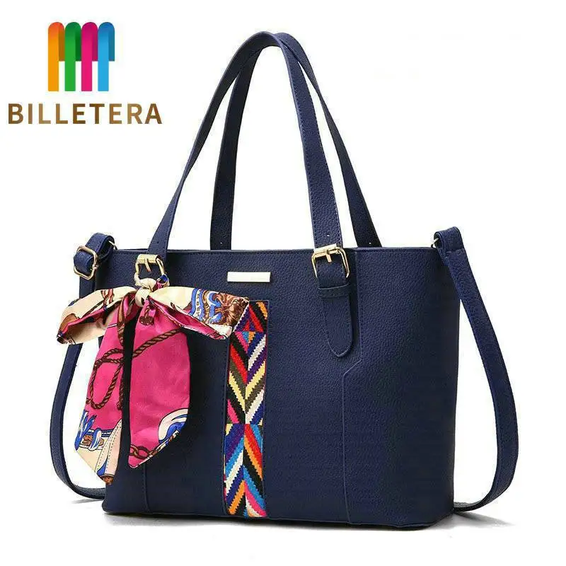 

BILLETERA Large Capacity PU Leather Women Shoulder Bag Fashion Women Messenger Handbag