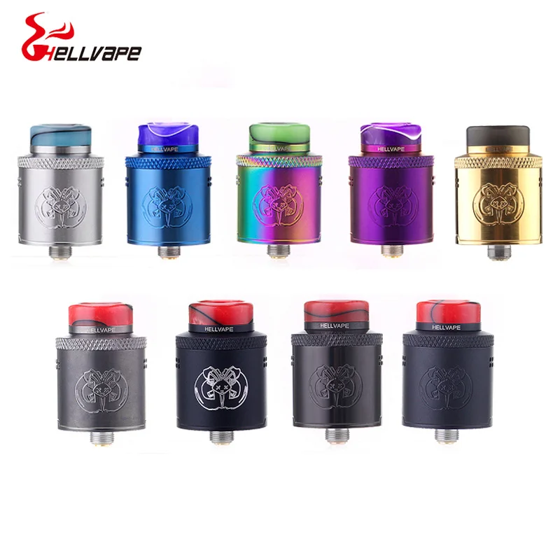 Новейший Оригинал Hellvape Drop Dead BF RDA 24 мм диаметр 14 отверстий для воздушного потока