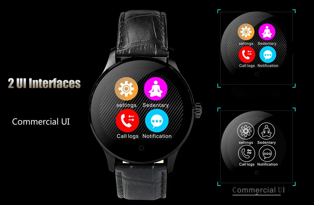 K88H Japan and Korea Version MTK2502 Bluetooth 4.0 Smart Watch Heart Rate Track Wristwatch