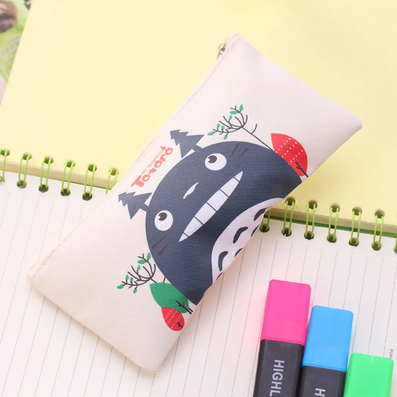 1 шт. милый пенал на молнии для девочек|pencil bag kawaii|pencil bagtotoro pencil |