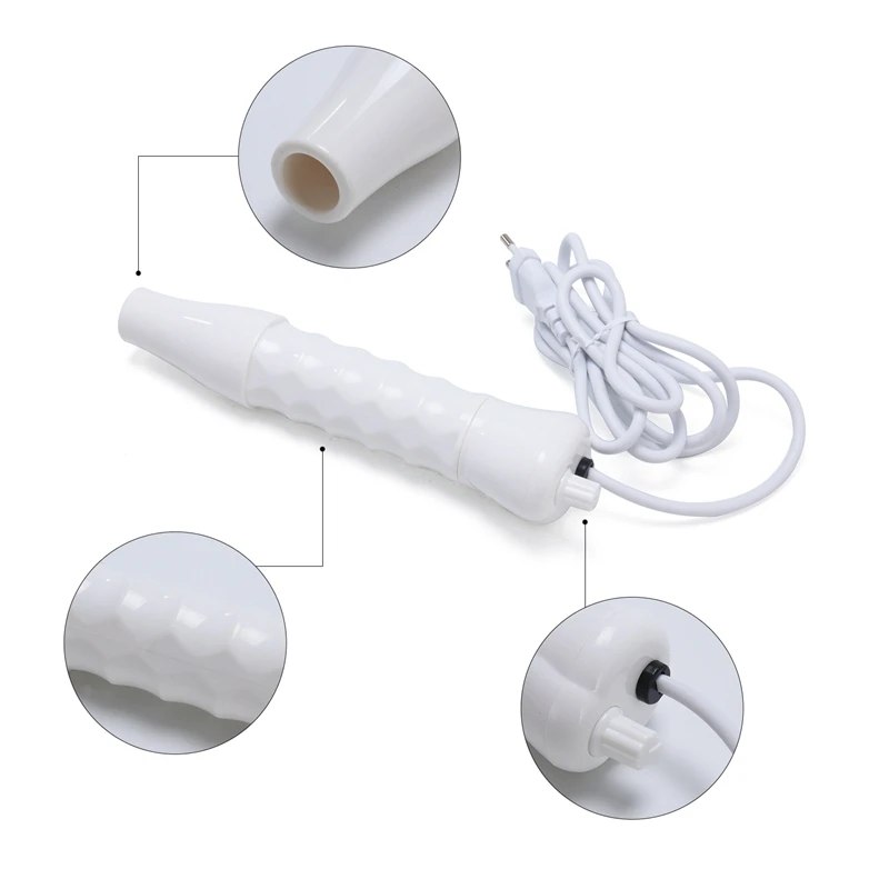 4 IN 1 High Frequency Electrotherapy Wand Host Machine Glass Tubes Accessories Anti Wrinkle Acne Face Skin Care Beauty Massager