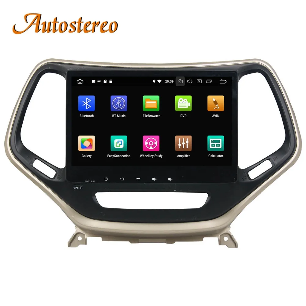 Clearance Autostereo Android 8 Car GPS navigation Car No DVD player For JEEP Cherokee 2014-2018 multimedia radio tape recorder head unit 5