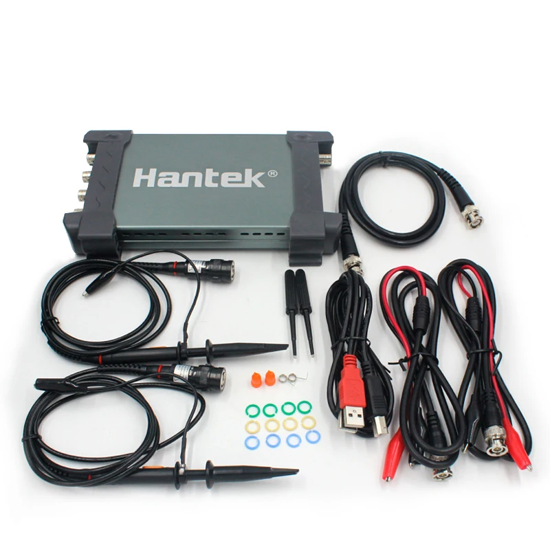 Hantek 6204BD цифровой осциллограф 4 канала 200 МГц Ручной USB PC Osciloscopio + 25 генератор