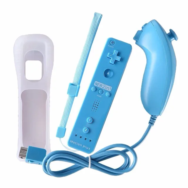 2 In 1 Built In Motion Plus For Wii Wireless Controle Remote Controller