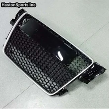 A5 RS5 S5 S-line Argento ABS Car Styling Parti Esterne Anteriore Mesh Grill Griglia per Audi A5 2 Door 4 Door 2007 2008 2009 2011