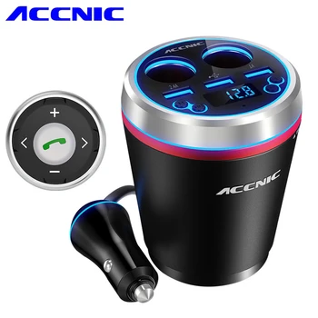 

Accnic C1 3.5A FM Transmitter Receiver USB Car Cigarette Lighter Adapter MP3 Player Handsfree Wireless Bluetooth Car USB Radio