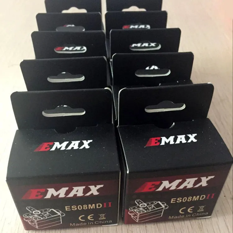 

10Pcs EMAX 12g/2.4kg Metal Gear Digital servo II ES08MD II Micro Servo for RC quadcopter helicopter