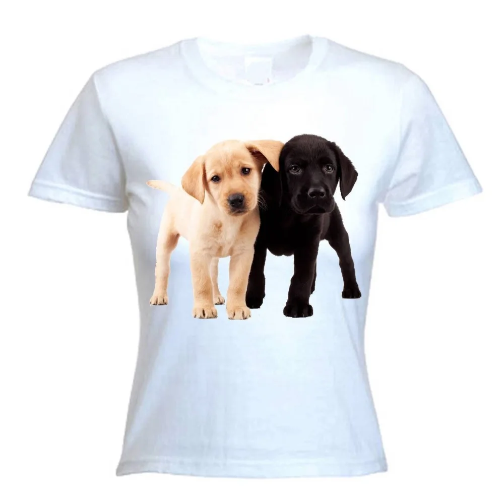 LABRADOR PUPPIES женская футболка-Golden Chocolate Lab Retriever щенок
