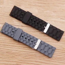 

Watch Accessories Silicone Sports Wristband Waterproof and sweatproof 24mm pin buckle Men's watch band