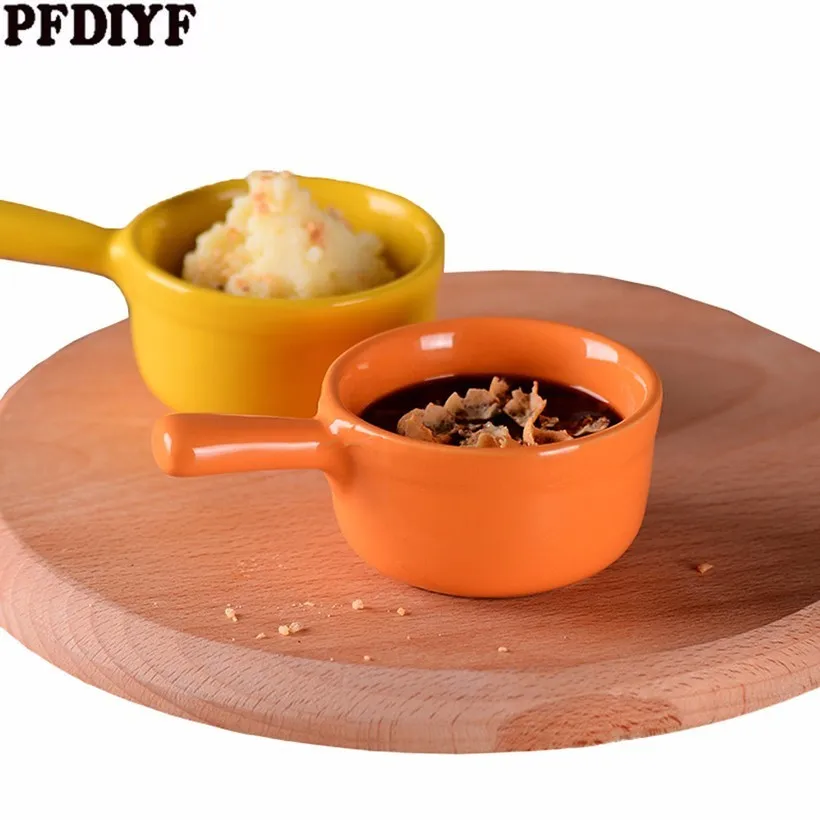 Buy 4Pcs/set Small Colorful Ceramics Sauce Dish Saucer