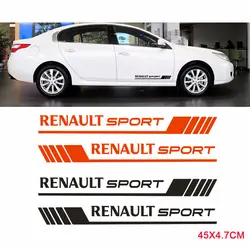 09 2 шт. Автомобиль Стайлинг для Renault Sport сбоку декор для двери наклейки