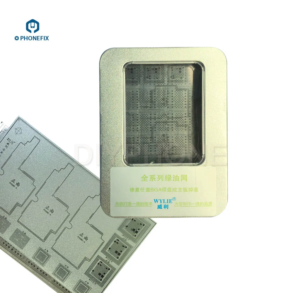 iphone x BGA Soldering Mask Ink Fix Reballing trouble (5)