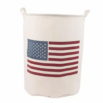 

New United States flag Laundry Hamper Folding Clothes Storage Baskets Home decoration storage barrel kids toy organizer basket