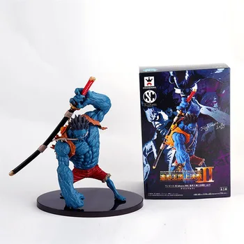 

Japaness Anime 17cm One Piece Blue Nightmare Monkey D Luffy Collectible PVC Action Figure Toys Kid's Birthday Gift